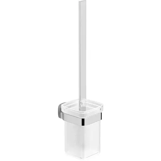 Йоржик для унітазу Volle Teo 15-88-425, матове скло/хром - фото 1