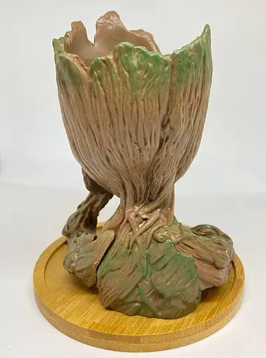 Горшочек для цветов и канцелярии Грут Groot G1 + круглая подставка - фото 3