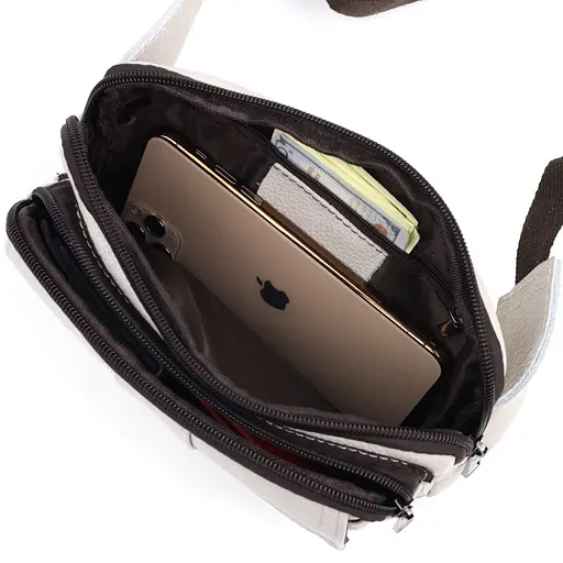 Чоловіча шкіряна сумка Vintage 21х13х5 см sum0020998 - фото 4