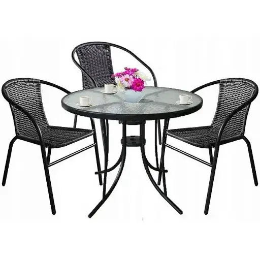 Комплект садовой мебели Jumi Bistro-3 круглый стол