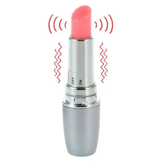 Мини-вибратор «Помада» для клиторальной стимуляции 4 см Металлик - фото 1