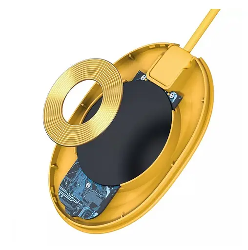 Бездротовий зарядний пристрій Baseus Jelly Wireless Charger 15W Yellow (WXGD-0Y) - фото 2