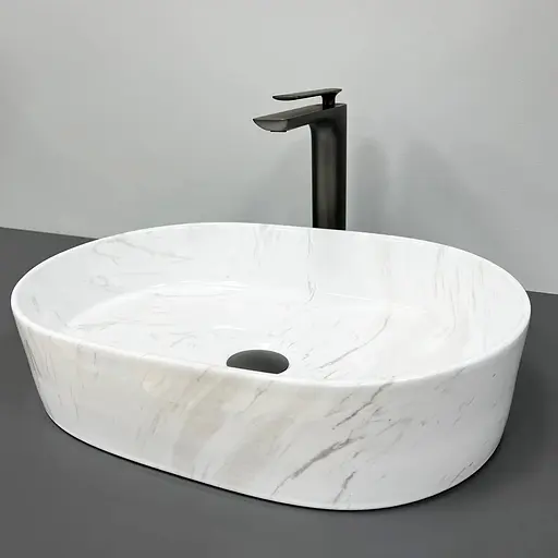 Умивальник VBI Verona 50 nature marmo накладний VBI-011315, Мармур - фото 3