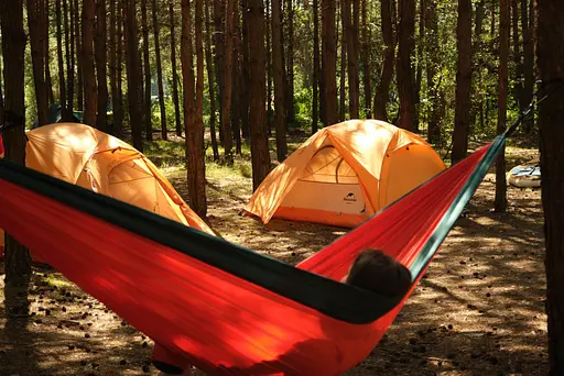 Гамак одномісний Naturehike NH21DC011 (до 180 кг) Помаранчевий - фото 3