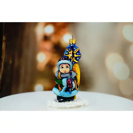Ялинкова прикраса Різдвяні історії Колядниця Софійка скло (4820001045352) - фото 4