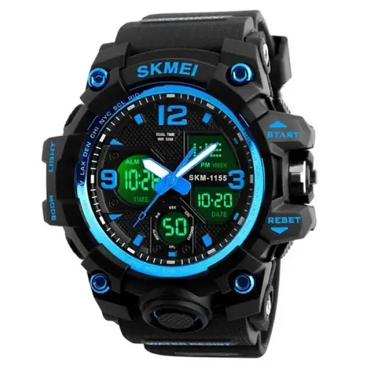 Чоловічий наручний годинник Skmei Hamlet 1155 Синій - фото 2