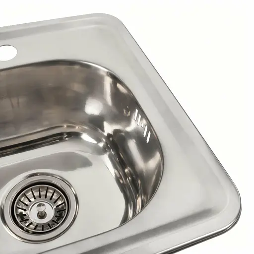 Кухонная мойка из нержавеющей стали Platinum 4848 полировка (0,6/170 мм), Polish - фото 6