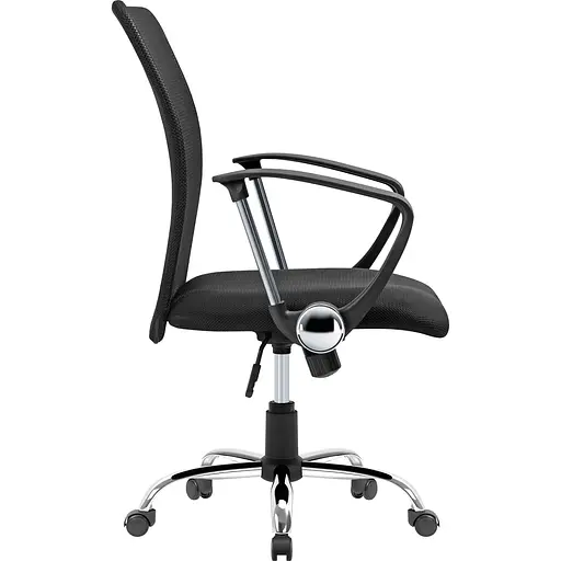 Кресло офисное Defender Rivellon сетка, 3 класс, хромированная крестовина, черное - фото 3