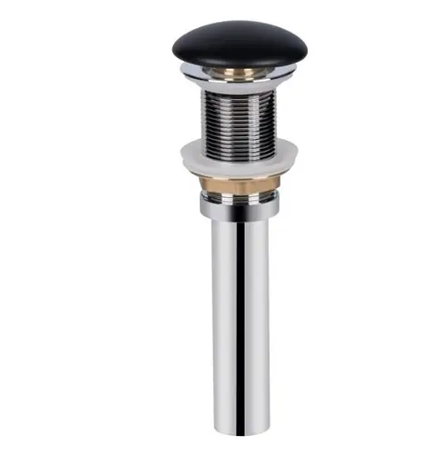 Комплект Qtap Scorpio: Раковина накладная овальная 500x380x120 мм Matt Black + Донный клапан PU03 (QT142202MBMBN47312) - фото 5