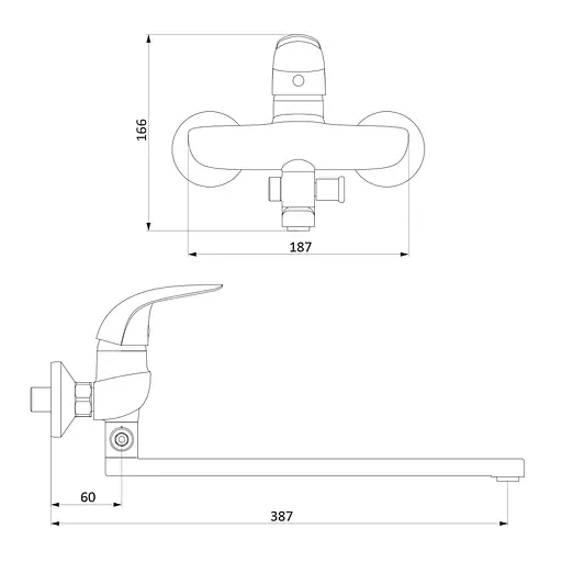 Змішувач для ванни DAMIXA Palace Bit 319500000 - фото 10