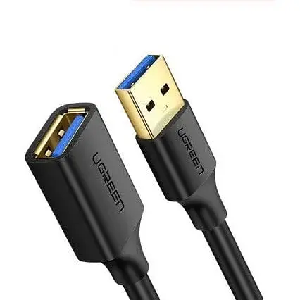 Кабель Ugreen US129 USB 3.0 Extension Male Cable 2 м чорний (10373)