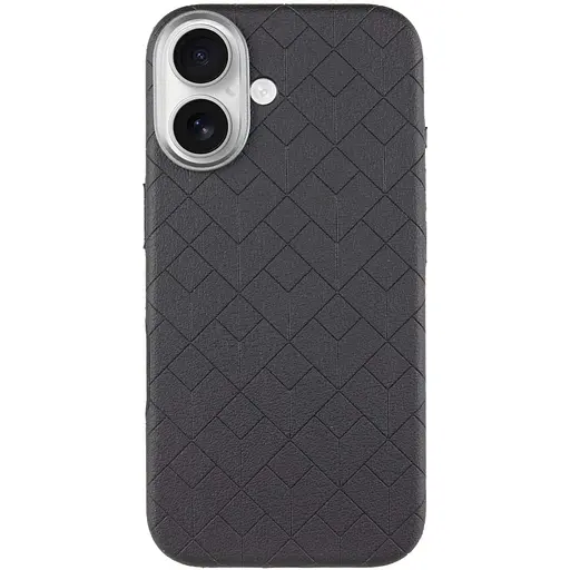 Шкіряний чохол Epik Carved with MagSafe для Apple iPhone 16, 6.1 Black - фото 2