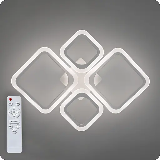 Люстра світлодіодна 517 Light з пультом 72Вт Білий (02111) - фото 7