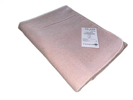 Плед бавовняний Vladi Палермо Лондон 100х140 блідо-рожевий - фото 1