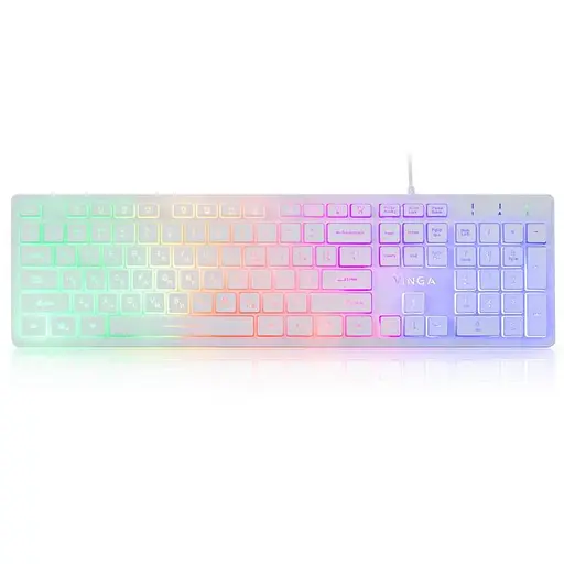 Клавіатура Vinga KB410 White (KB410 White) - фото 1