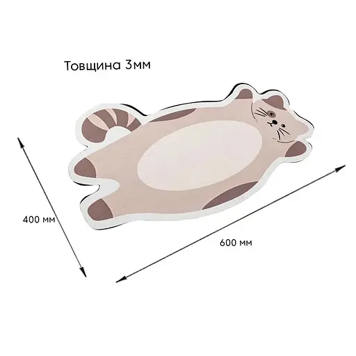 Коврик влажнопоглощающий Wall Sticker 40х60х3 мм Котик SW-00002564 - фото 2