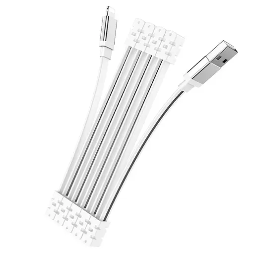 Кабель Hoco U103 USB to Lightning 1 м белый - фото 1