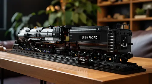 Конструктор Nifeliz Локомотив "Big Boy" з підставкою (NF10263) - фото 9