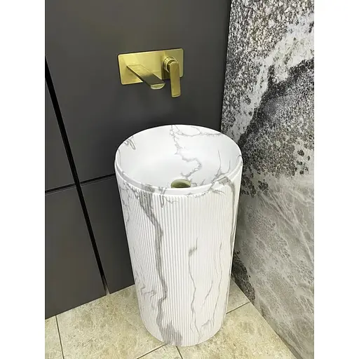 Умивальник підлоговий VBI Taranto marmo matt VBI-019017, Мармур - фото 1