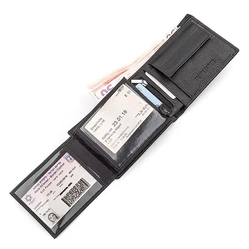 Мужской кожаный кошелек (ST108) ST Leather 12х9х3 см acs0015186 - фото 4