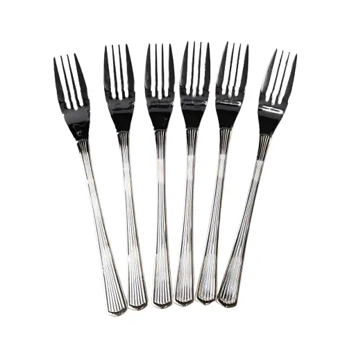 Набор столовых вилок Yiwu 6 штук из нержавеющей стали 20.5 см вилки кухонные столовые сервировочные приборы HP-16978-02 - фото 1