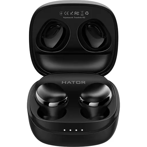 Наушники HATOR TWS Hyреrpunk Truedots HD Black (HTA411) - фото 1