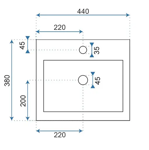 Умивальник Rea Daria підлоговий білий REA-U9900, Білий - фото 6