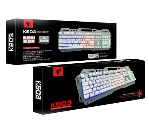 Игровая клавиатура с подсветкой JEDEL K-503 (Eng/Рус) - фото 4