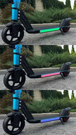 Детский электросамокат GIANT ES2 LED Max голубой с LED-подсветкой (модель 2025 года) - фото 11