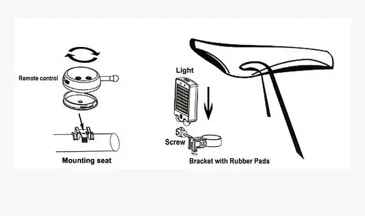 Задний фонарь с поворотником и лазерной разметкой Suxiao BG-A112 - фото 3