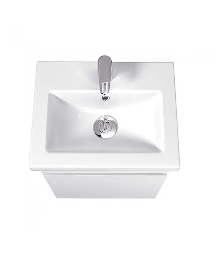 Тумба Мойдодир City White 50-А з умивальником Como 50 Білий підвісна Білий - фото 3