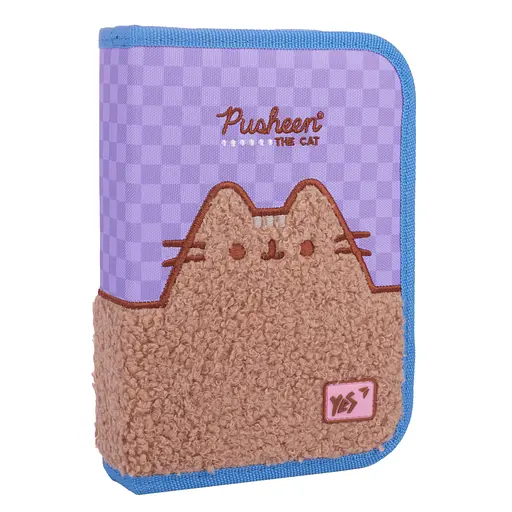 Школьный пенал твердый одинарный с клапаном Yes Pusheen Playful HP-03 - фото 1