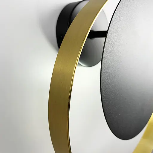 Настінне бра Liberty із латунною фурнітурою Line F Арт. WB11-250*250 BK+GD - фото 6