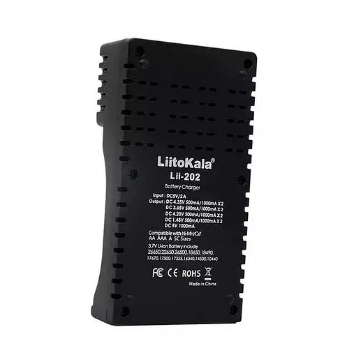 Зарядний пристрій Liitokala Lii-202 на 2 слоти (для Ni-MH, Ni-CD, Li-Ion, LiFePO4) - фото 7