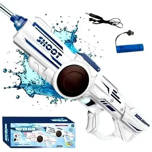 Акумуляторний водяний автомат Electric Water Gun Shooting синій - фото 4