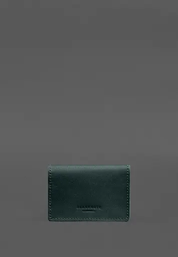 Кожаная обложка для пенсионного удостоверения зеленая - фото 5