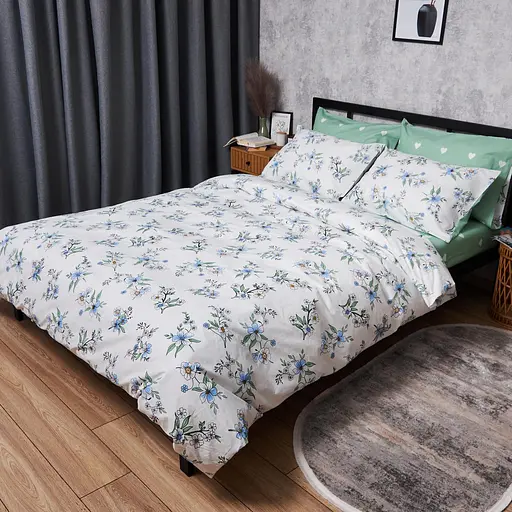 Комплект постельного белья Moon&Star Бязь Gold Люкс Spring Harmony King Size 220x240 наволочки 2х70х70 - фото 1