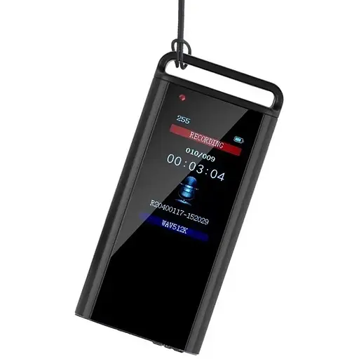 Мини диктофон Savetek GS-R87 брелок на 30 часов записи с шумоподавлением и LCD экраном 32 Гб памяти