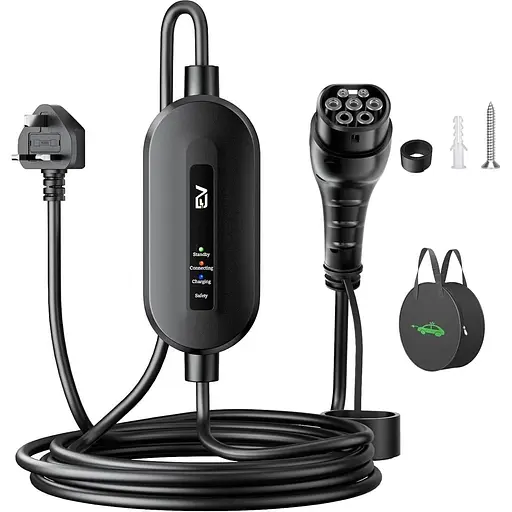 Зарядний кабель EVJUICION EV типу від 2 до 3 Pin Plug 6M/19.7ft [2.3 кВт 10A]