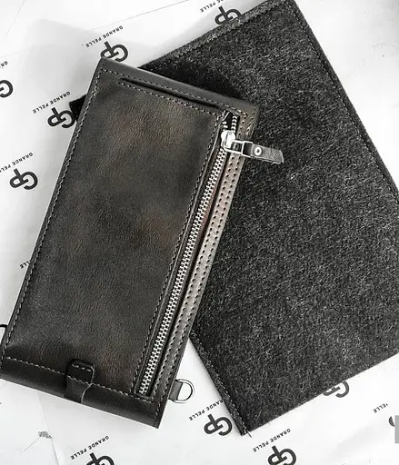 Чоловіча шкіряна сумка GRANDE PELLE 20х10х2 см sum0022188 - фото 4