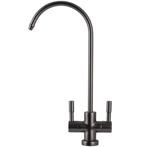 Кран для обратного осмоса Globus Lux Lazer GLLR-76A-GP графитовый смеситель с поворотным изливом для воды и минерализатора - фото 2