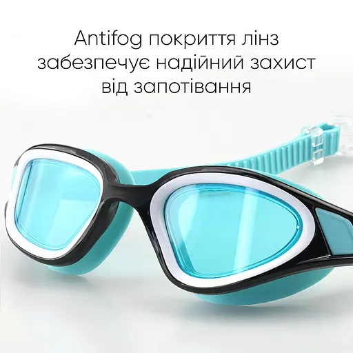 Окуляри для плавання Renvo Javari Уні Anti-fog Блакитний OSFM (2SG300-10) - фото 6