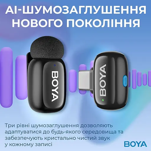 Микрофон Boya mini-23 Type-C Black (mini-23) - фото 7
