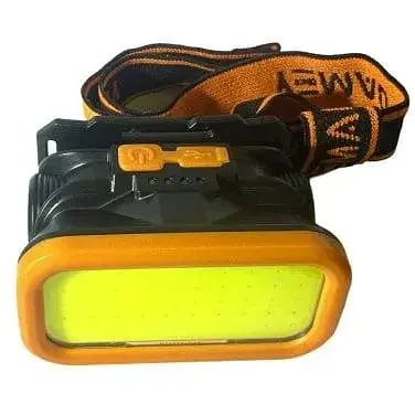 Фонарь аккумуляторный налобный PL-112 LED фонарик на голову белый/красный свет - фото 1