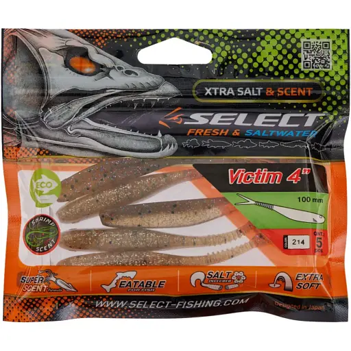 Силікон Select Victim V-Tail 4" #214 (5 шт/уп) - фото 2