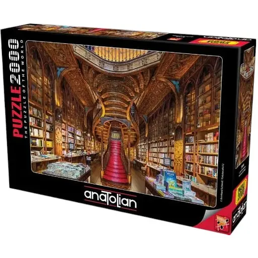 Пазл Anatolian Книжный магазин Леллу 2000 эл. (3956)
