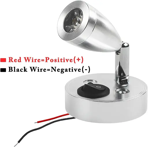 Точечный светильник Flaincep 12V LED регулируемый выключатель теплый свет поворот на 360° - фото 2