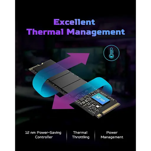 Накопитель SSD Acer Predator m.2 NVMe 4TB GM7 PCI Express 4.0 x4 (BL.9BWWR.120) - фото 4