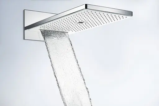 Верхний душ с держателем Hansgrohe Raindance Rainmaker Select 580 24001600 хром черный - фото 4