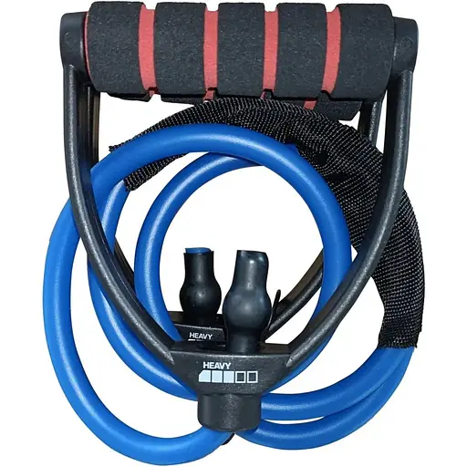 Эспандер трубчатый с ручками York Fitness 9-12кг, синий - фото 2